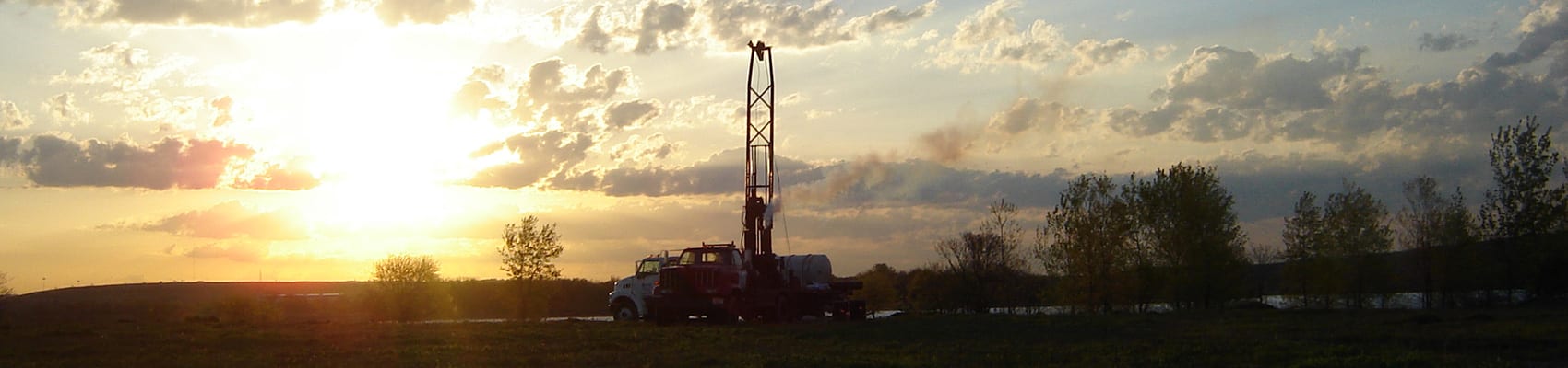 A.C. Schultes drilling rig on a water well project